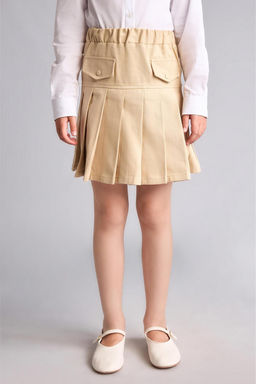 Gabardin Mini Etek K_z _ocuk - Defacto фото 3