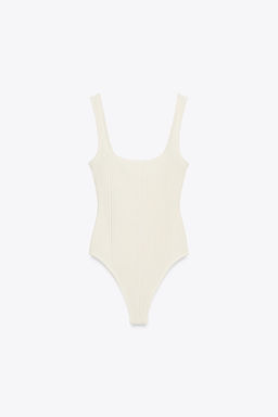 TEXTURED STRAPPY BODYSUIT - Zara фото 4
