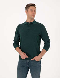 Koyu Ye_il Regular Fit Sweatshirt - Pierre cardin фото 3
