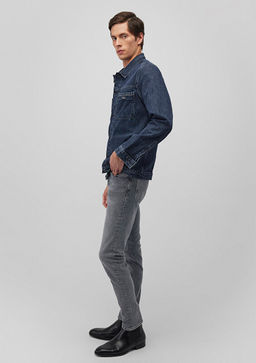 Charles Lux Black Gece Mavisi Jean Ceket  фото 2