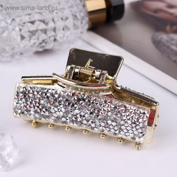 Цена за 6 шт. Крабик для волос «Айсберг», 8 см