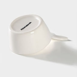 Соусник керамический Доляна «Кит», 10×6.5 см, цвет белый