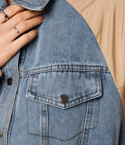 Куртка #КТ612 (5), бежевый голубой - Dommod фото 5