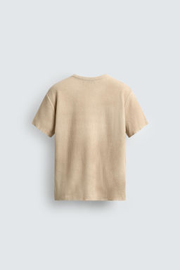 CAMISETA PUNTO ESTAMPADO TEXTURA / Crudo - Zara фото 8