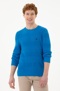 Мужской кобальтово-синий свитер Неожиданная скидка в корзине - U.s. polo assn фото 3