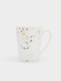 Кружка, 420 мл, фарфор N, белая, Цветы и листья, Primrose - Anna lafarg фото 4