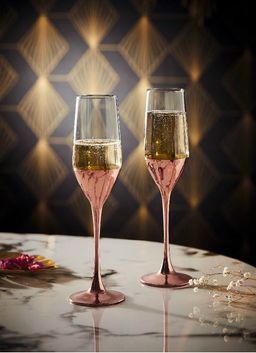 Набор бокалов для шампанского СЕЛЕСТ ЭЛЕКТРИЧЕСКАЯ МЕДЬ 4шт 160мл