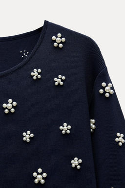 FAUX PEARL MINI DRESS - Zara фото 5
