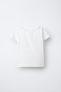 CAMISETA RIB JOYAS / Blanco - Zara фото 2