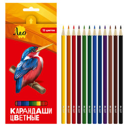 Лео Ярко Набор цветных карандашей LBSCP-12 заточенный 8 х 12 цв - Vista-artista фото 5