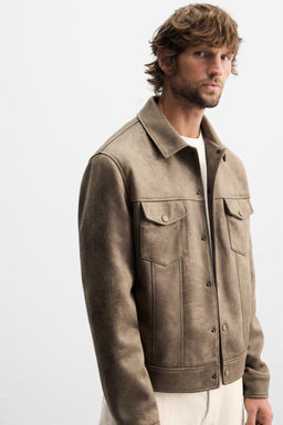 FAUX SUEDE JACKET - Zara фото 5