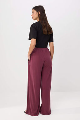 Murdum Wide Leg/Genis Kesim Normal Bel Modal Orme Pantolon TWOSS26PL00175 - Trendyolmilla фото 4