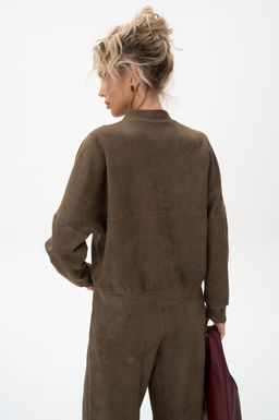 Бомбер Майли (оливковый) - Эльза фото 21