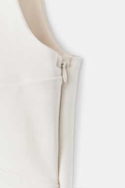 VESTIDO CORTO CUT OUT / Blanco roto - Zara фото 7