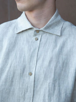 Рубашка мужская Лен Графит - Modamica фото 16