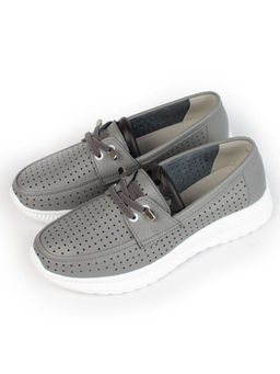 03-ZL-8861 DK. GRAY Полуботинки женские (натуральная кожа) - Фабричный китай фото 4