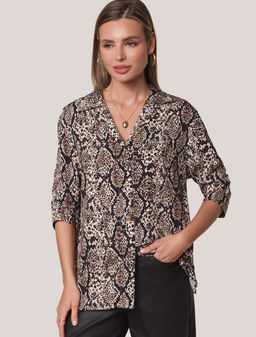 Блузка из вискозы с принтом VILATTE
