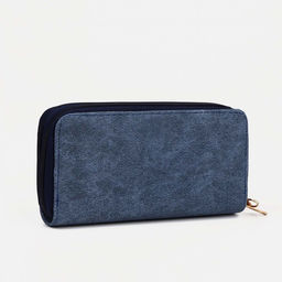 Кошелёк женский на молниях, отдел для купюр, для карт, для монет, цвет синий