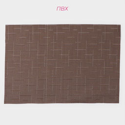 Набор салфеток сервировочных Доляна Шер, 4 шт, 3045 см, цвет коричневый  фото 3