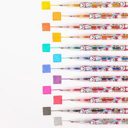 Набор гелевых ручек с блёстками, 12 цветов, Коты аристократы - Disney фото 2