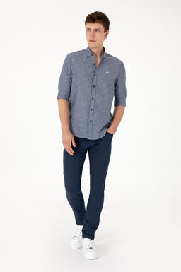 Erkek A__k Lacivert Uzun Kollu G_mlek Sepette S_rpriz _ndirim - U.s. polo assn фото 4