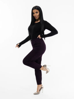 Брюки женские, цвет фиолетовый