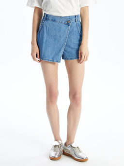 Kad?n Standart Fit D?z Jean ?ort Etek
