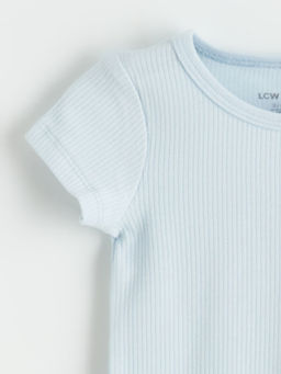 Bisiklet Yaka Erkek Bebek ??t??tl? Body 2li