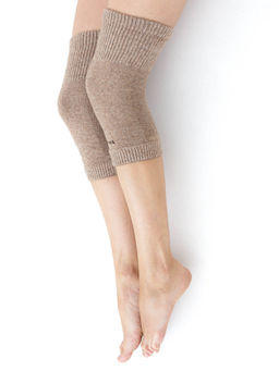 Наколенники из монгольской шерсти коричневые - Bodio's фото 2