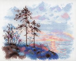 Набор для вышивания М.П.Студия А-043 Закаты карелии СК/Распродажа 20 х 25 см