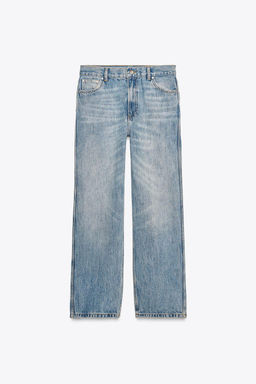 ZW COLLECTION CROPPED STRAIGHT HIGH-WAIST JEANS - Zara фото 14