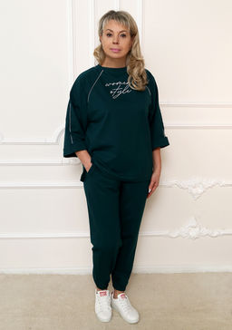 Костюм Женский стиль петроль - Марлен фото 2