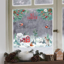 Наклейки на окна многоразовые «Всё сбудется в Новый год», 50×70 см