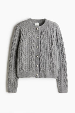 Cardigan en punto trenzado - H&m фото 7