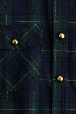 Camisa oversize de franela - H&m фото 6