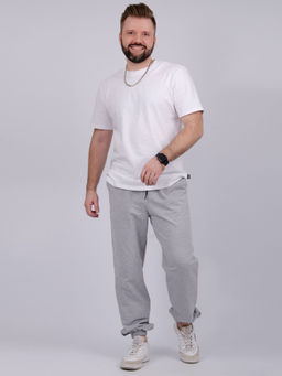 Джоггеры "Джереми" серые, футер с лайкрой