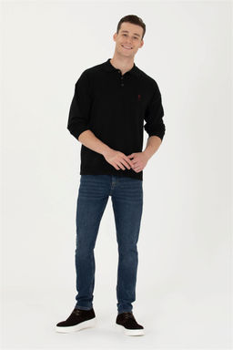 U. S. Polo Assn Мужской черный базовый свитер - U.s. polo assn фото 4