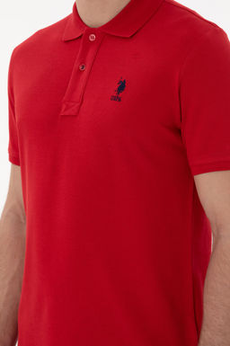 Erkek Slim Fit Polo Yaka K_rm_z_ Basic Ti__rt Sepette S_rpriz _ndirim - U.s. polo assn фото 7