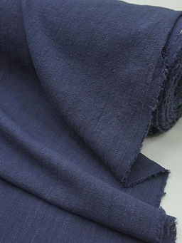 Крапива Рами (Ramie) цв.Темно-синий флер, ш.1.4м, крапива-100%, 230гр/м.кв - Купава фото 7