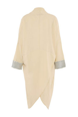 Ta_ Rengi Dokuma Oversize Maxi Plaj Kimono&Kaftan TBESS26LE00017 - Trendyolmilla фото 6