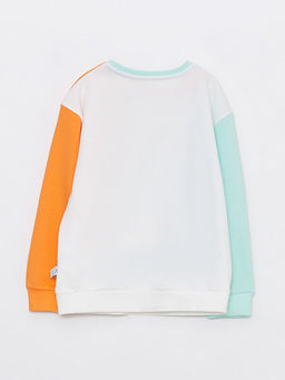 Bisiklet Yaka Minnie ve Mickey Mouse Bask?l? Uzun Kollu K?z ?ocuk Sweatshirt - Waikiki фото 2