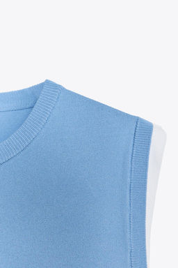 DOUBLE LAYER TRIM KNIT TOP - Zara фото 6