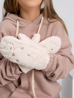 Варежки детские меховые Kim Lin  фото 3