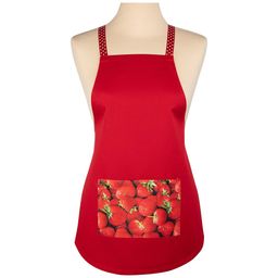 ФАРТУК МАЛЕНЬКИЙ ДЕКОРАТИВНЫЙ ЯГОДКА ,КРАСНЫЙ, 65