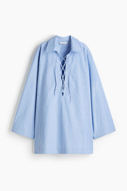 Vestido camisero con lazada