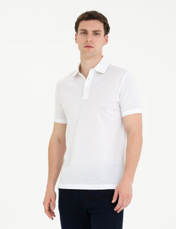 Beyaz Slim Fit Merserize Ti__rt - Pierre cardin фото 3