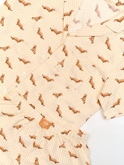 Пижама Indefini 5246TBD вискоза с хлопком молочный  фото 4