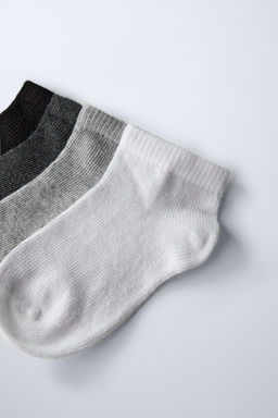 FOUR-PACK OF PLAIN ANKLE SOCKS - Zara фото 3
