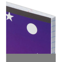 Цена за 2 шт. Тетрадь общая А5 48л Magic stars фиол.,клет,скреп, ВД-лак