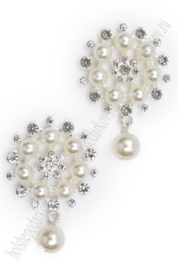 Серединка ювелирная с подвеской (2 шт) SF-5955, серебро